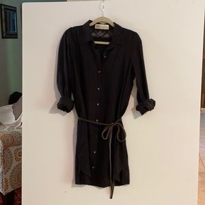Graham & Spencer linen shirt dress medium